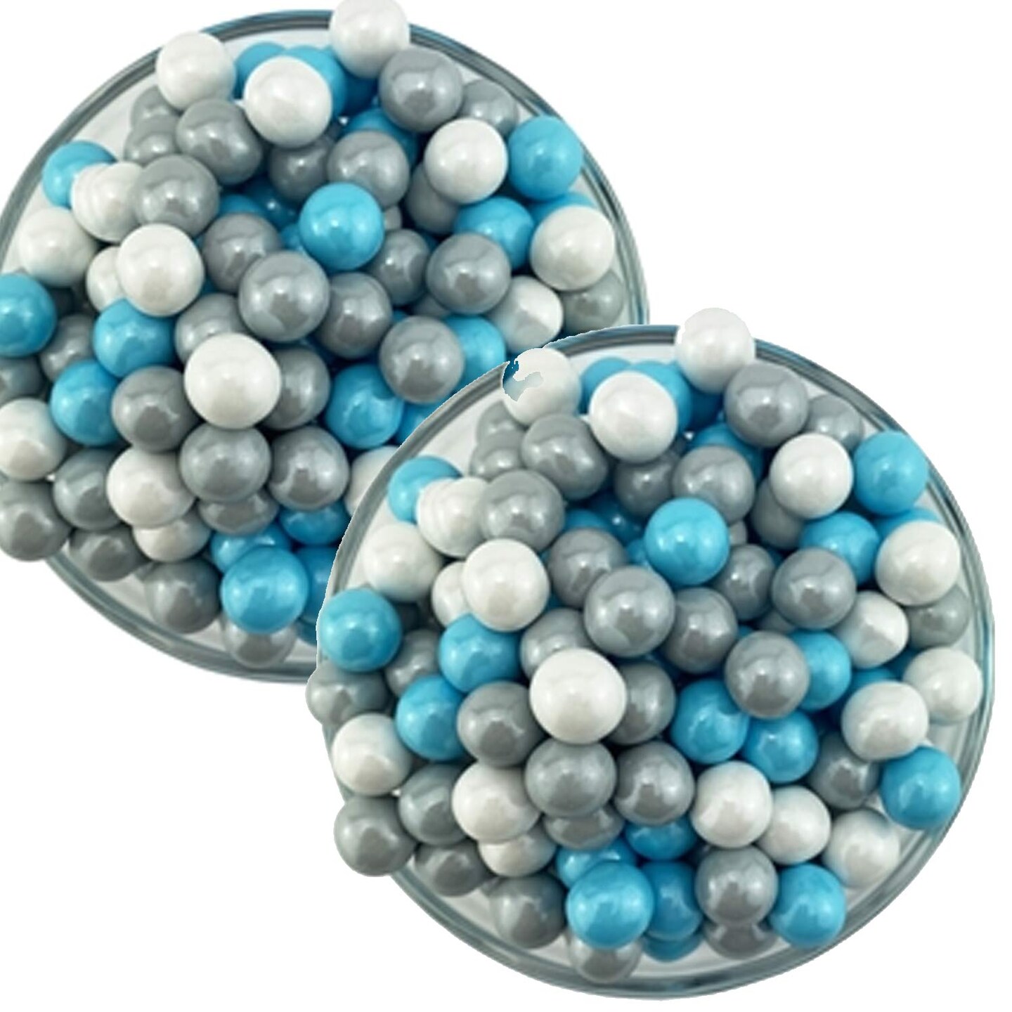Holiday Sixlets 10MM Pearl 2 Pound Bag