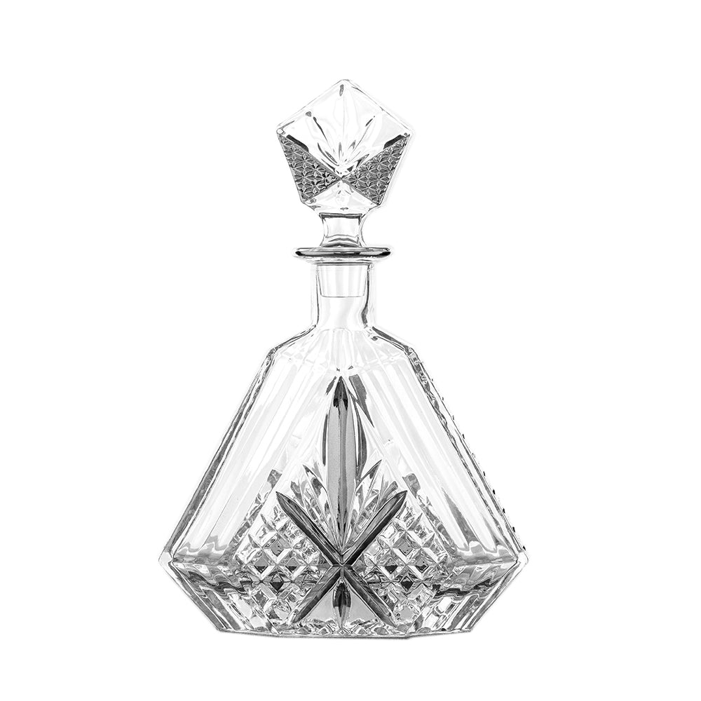 Unique Designed Crystal Decanter with Six Cups Set