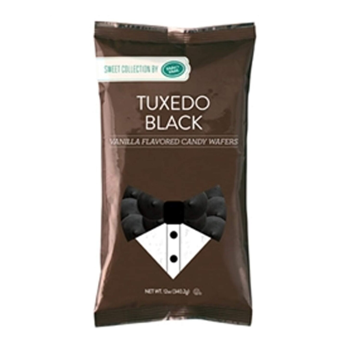 Make&#x27;n Mold Tuxedo Black Vanilla Flavored Candy Wafers 12 Ounce Bag for Decorating