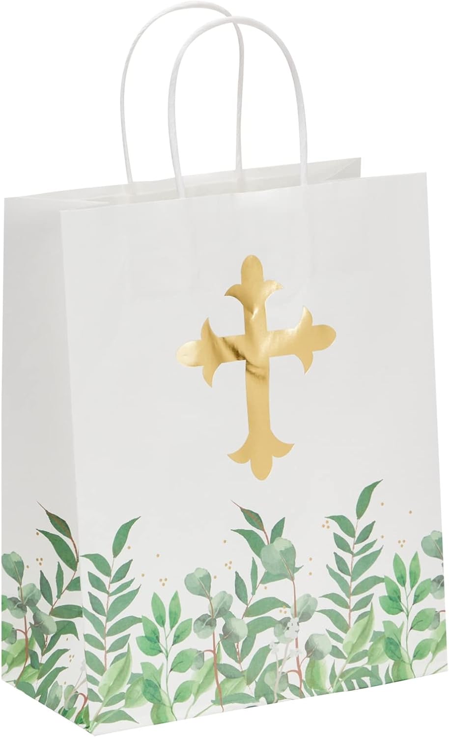 15 Pack of Religious Party Favor Gift Bags for Easter Christening Gifts, for Girls and Boys Baptism
