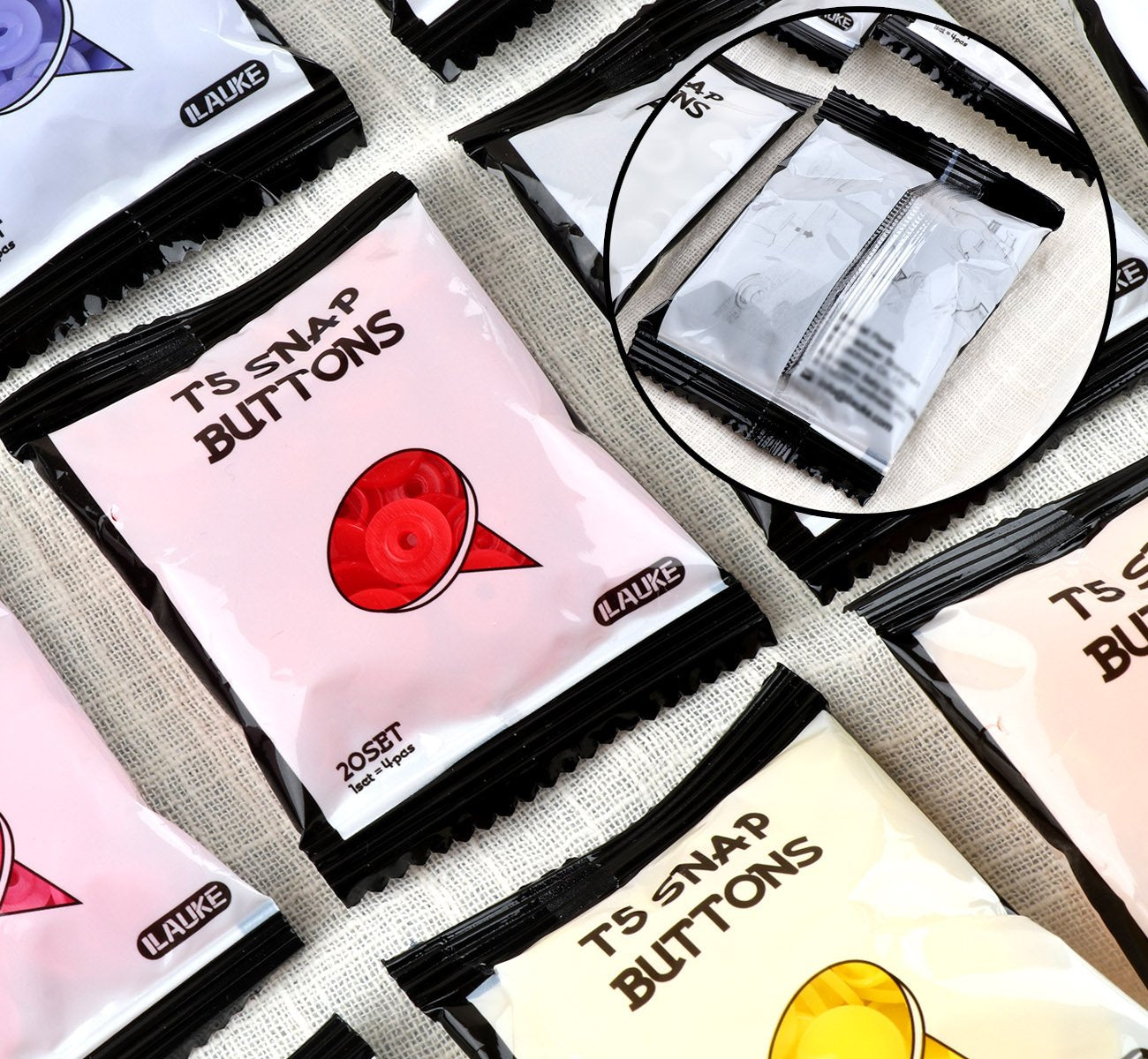 400 Sets Snap Buttons with Snap Pliers T5 Plastic Snaps No-Sew Buttons Fastener Setter for Clothing Diapers Bibs Rain Coat Crafting