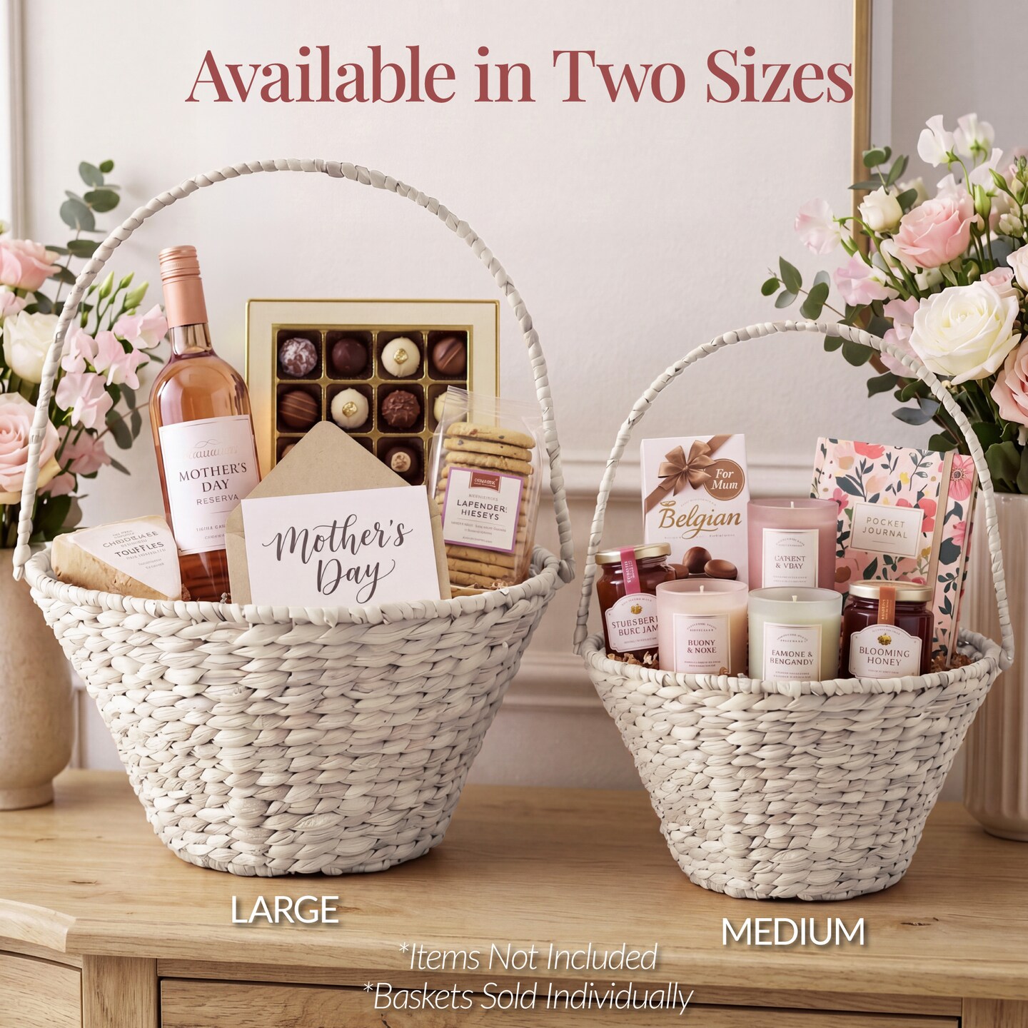 Best Choice Products Easter Basket, Large Woven Easter Basket for Kids w/ Collapsible Handle, Tapered Shape