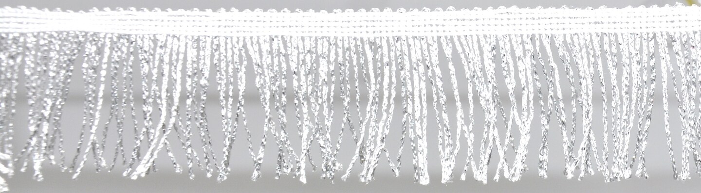 2-inch Metallic Chainette Trim, 15 Yards - Shimmer Tassel Fringe for Upholstery, Costumes, Drapery & DIY Crafts