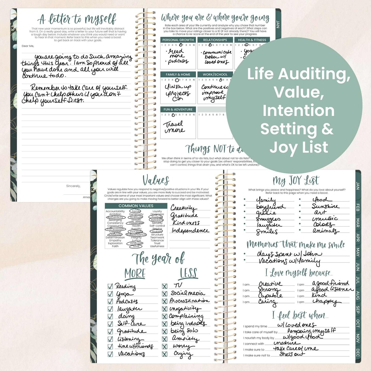 bloom daily planners 2026 Soft Cover Weekly &#x26; Monthly Planner, 5.5&#x22; x 8.25&#x22;, Eucalyptus, Green