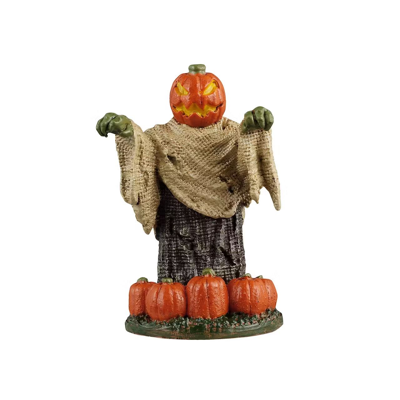 Lemax Spooky Town Halloween Village Accessory: Pumpkinhead Yard Decoration