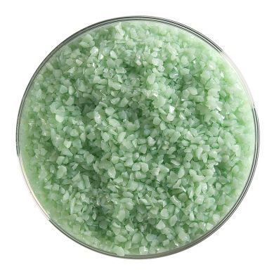 Bullseye Frit Aventurine Green Medium Transparent 5oz. 90 COE