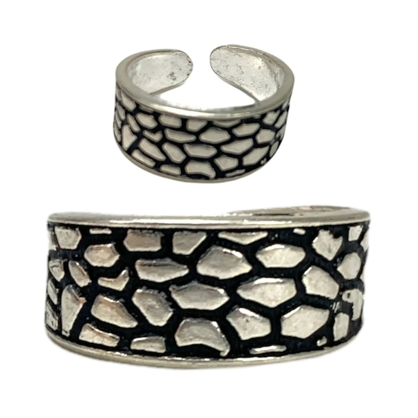 Adjustable Silver Toe Rings Pair Dainty Indian Bichiya Real Silver Feet Accessories Tribal Toe Rings Summer Beach Jewelry Comfort Fit Toe Rings for Women