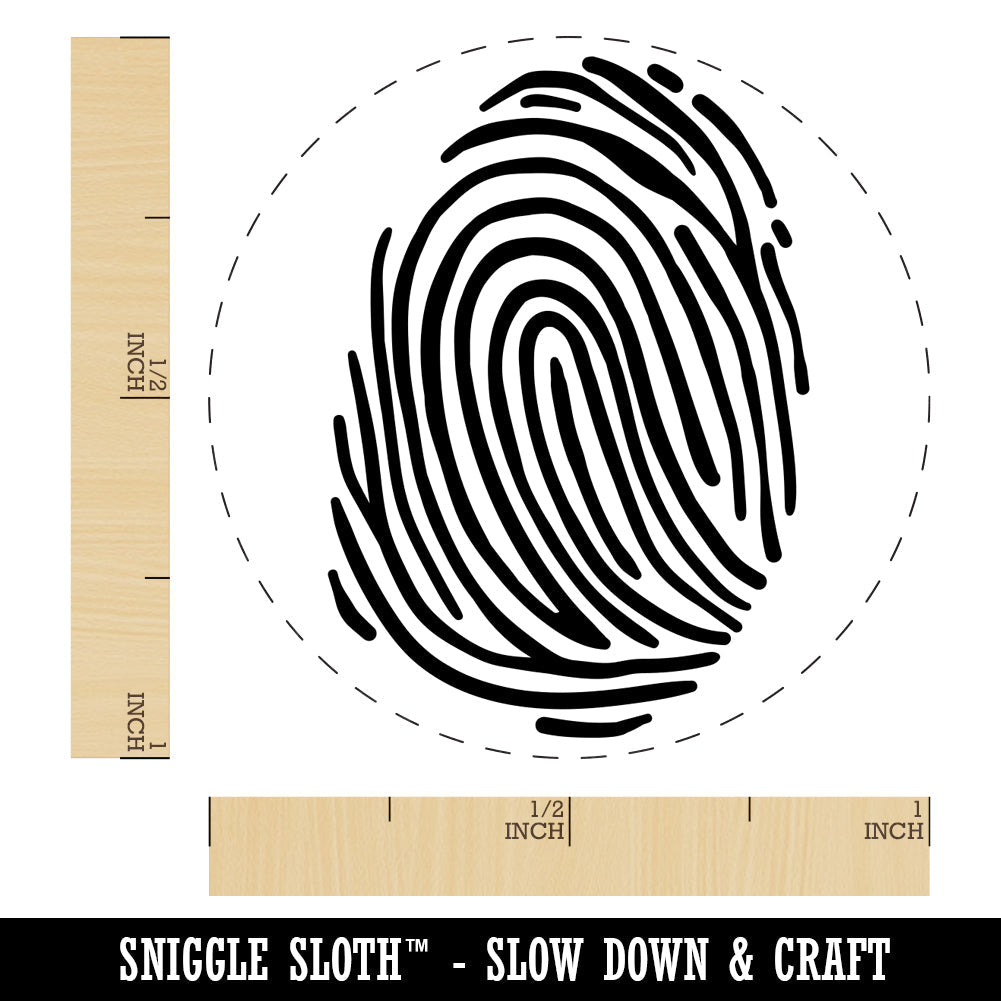 Thumb Print Thumbprint Rubber Stamp for Stamping Crafting Planners