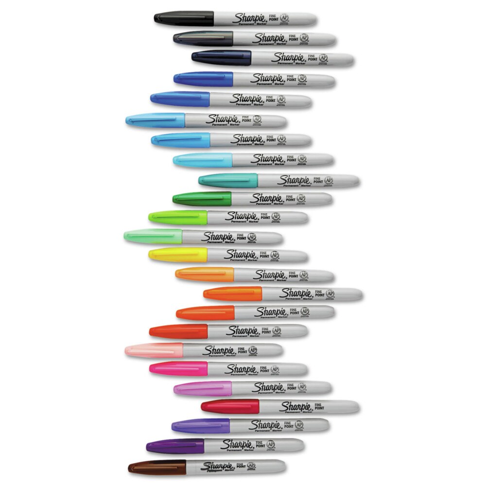 Sharpie Fine Tip Permanent Marker - Assorted Colors (24/Pack)