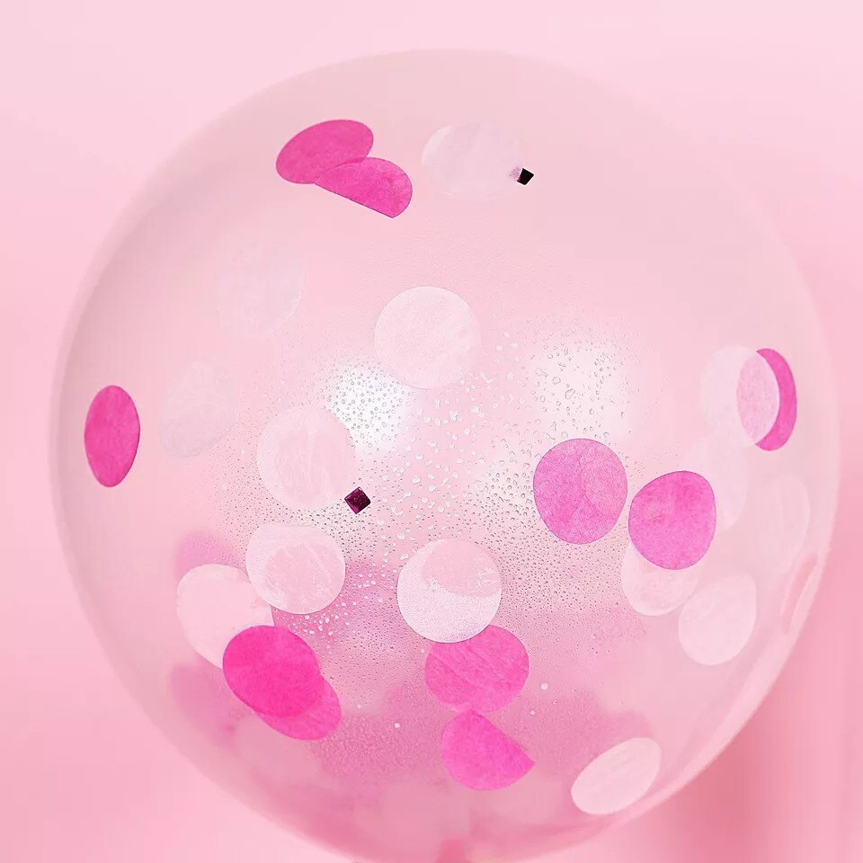 18 g Fuchsia Pink Round Balloon Confetti Dots Party Wedding Favors Decorations