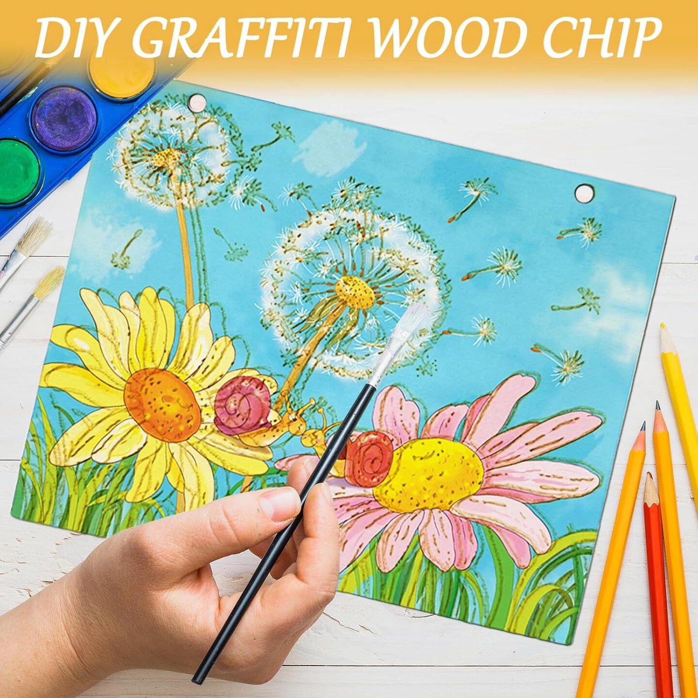 10 Pcs Large Unfinished Wood Crafts for Painting