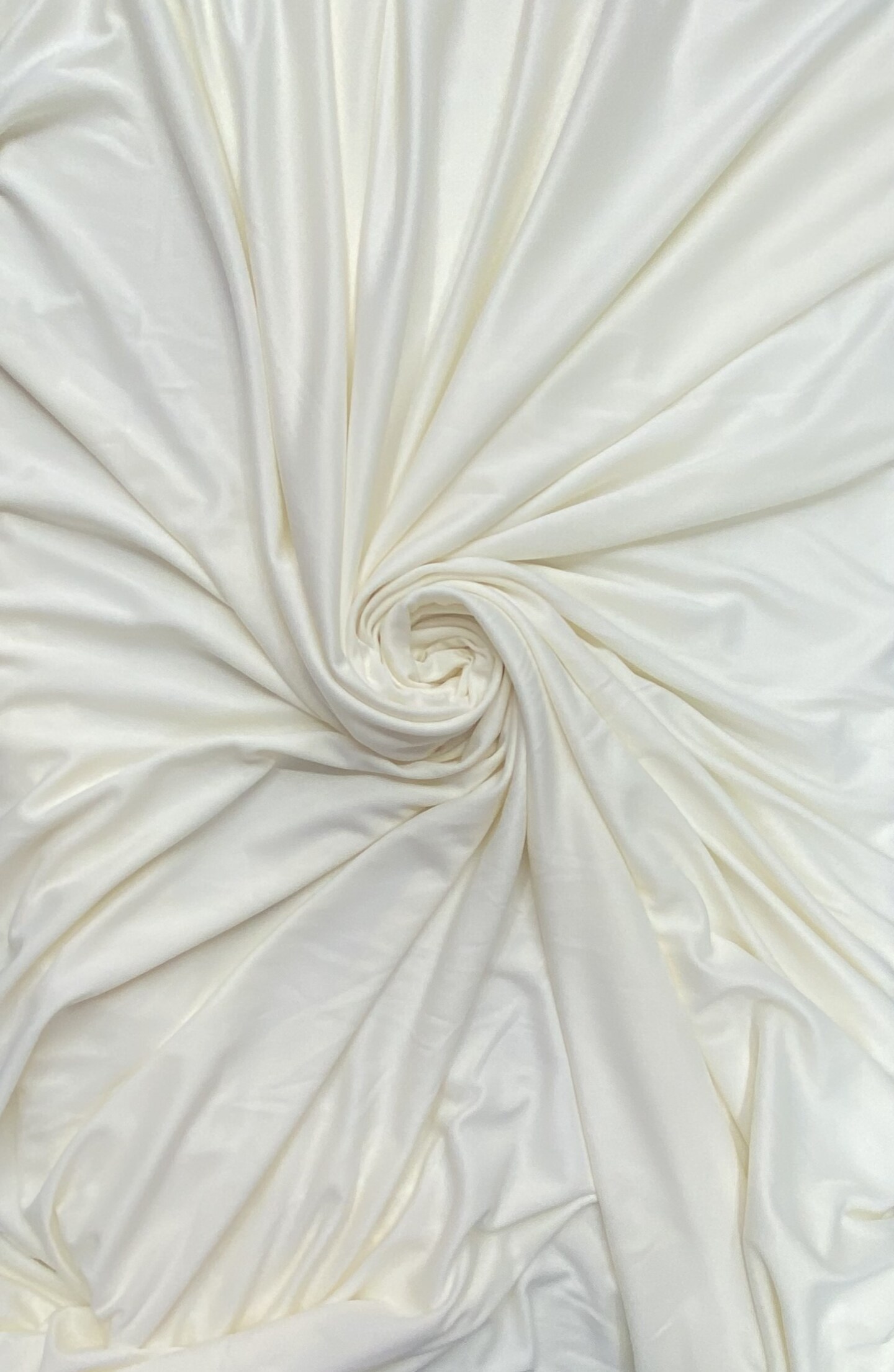 1 Yard Ivory Stretch Matte Polyester Lining Fabric For Bridal Gowns Dresses Sewing 60 Inches Wide