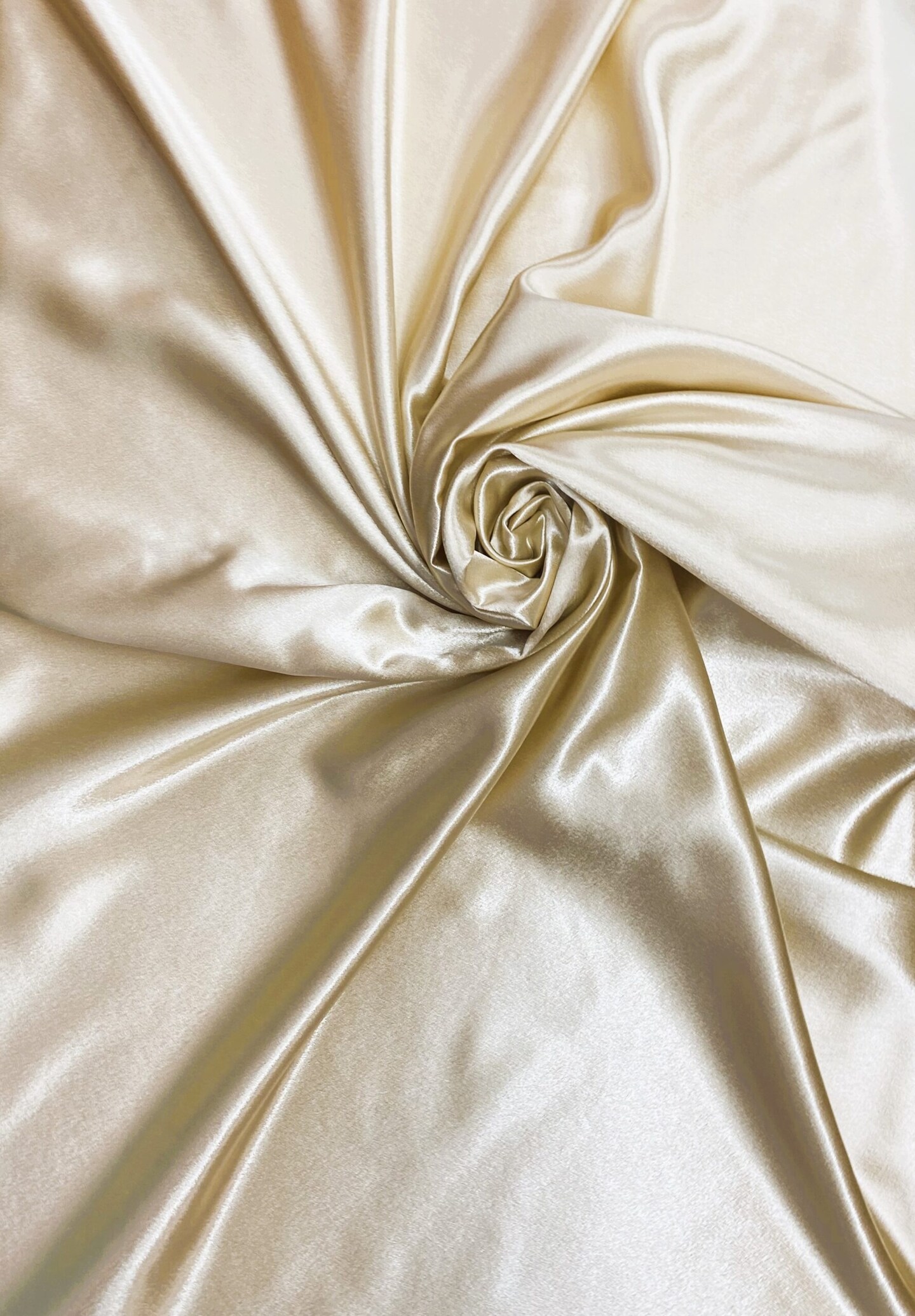 1 Yard Champagne Crepe Satin Fabric Smooth Drapey Material for Gowns Costumes and Luxe Crafts 58 Inch Width