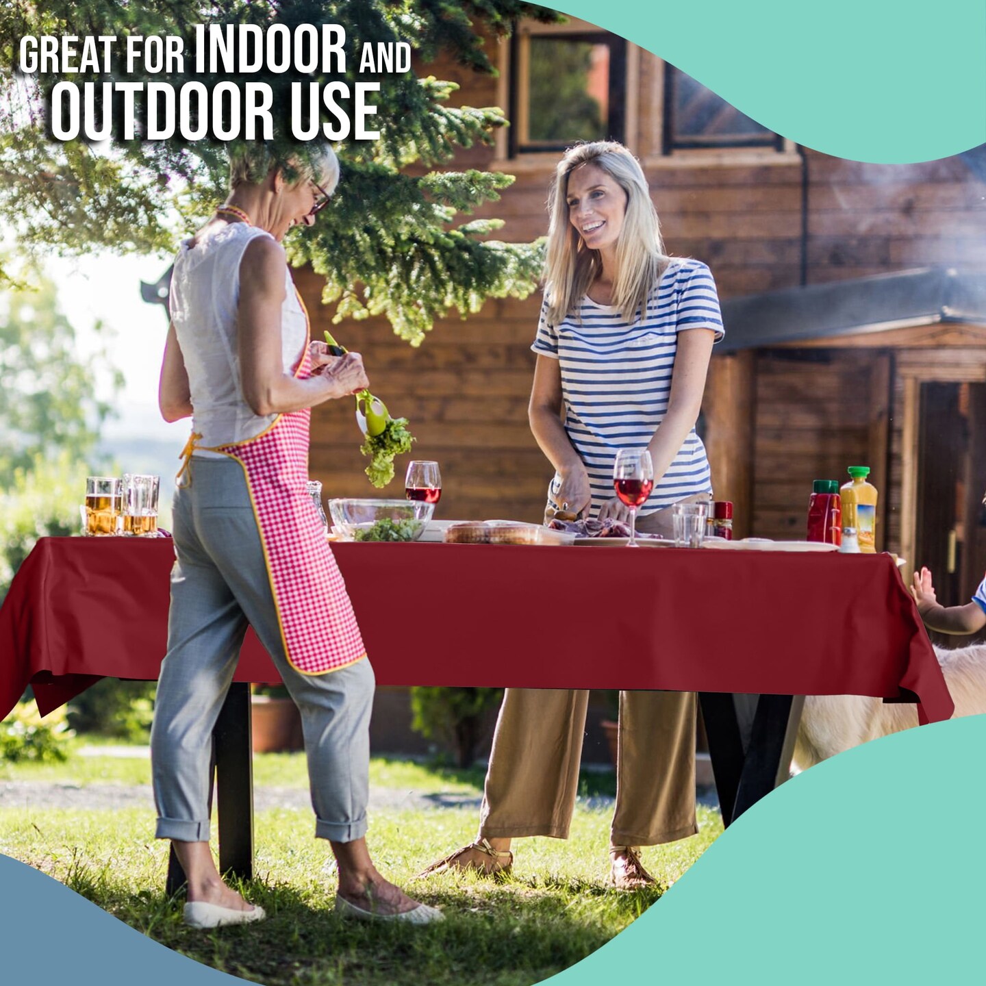 Exquisite Plastic Table Cover Roll – 40" x 300' Disposable Tablecloth Roll – Premium Thick 0.5 MIL Plastic Banquet Roll – Party Table Cover Roll for Events & Catering