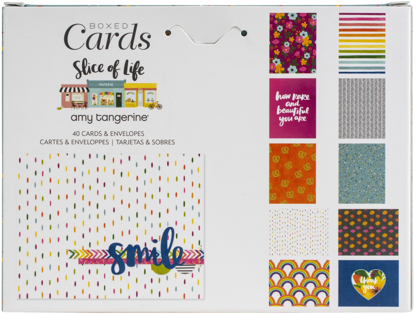 American Crafts A2 Cards W/Envelopes (4.375"X5.75") 40/Box-Amy Tan Slice Of Life