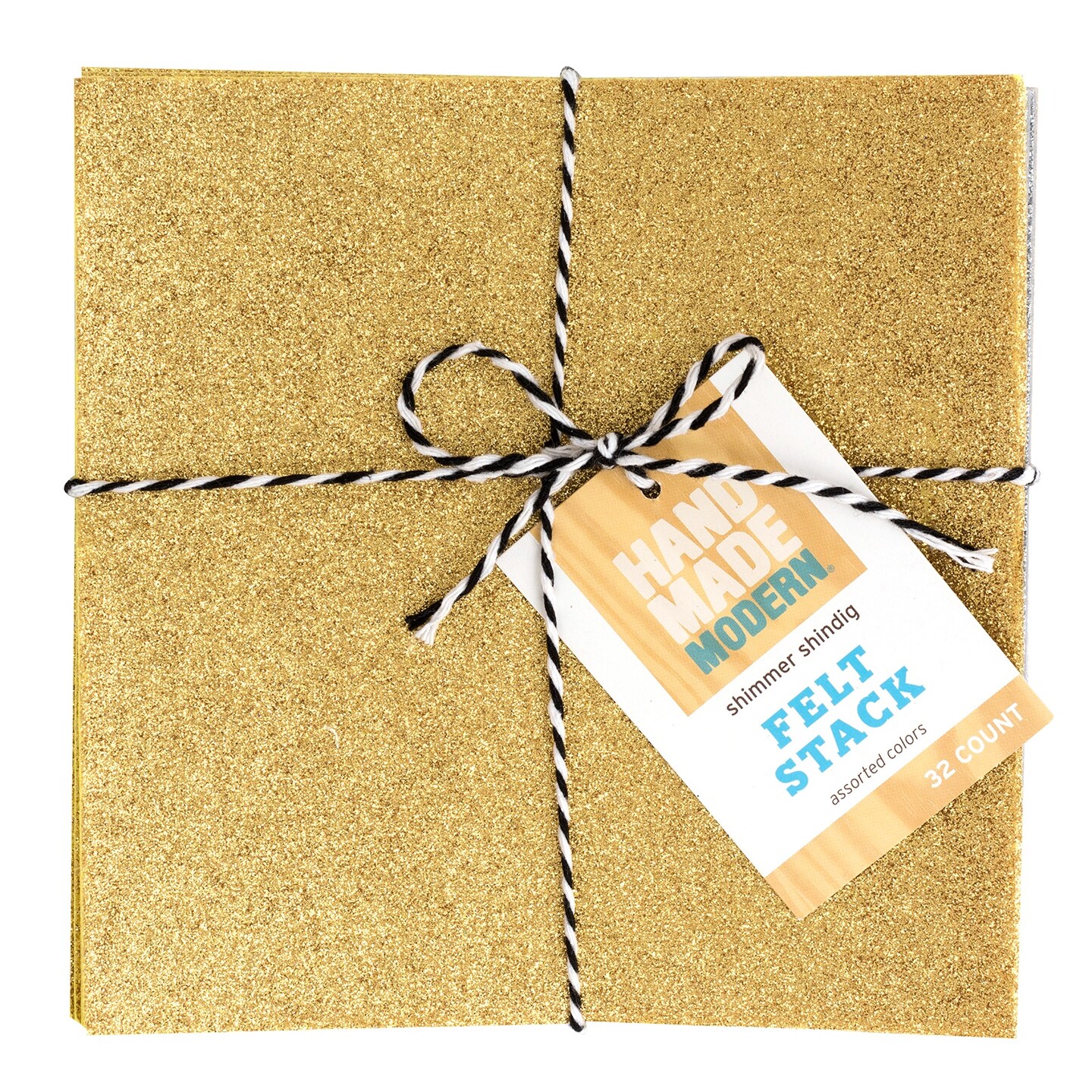 AC Square Felt Stack 32/Pkg-Glitter