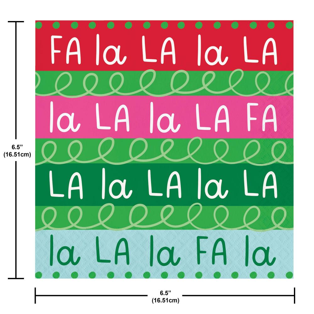 Holiday Frills 2-Ply Paper Luncheon Napkin (16/Pkg)