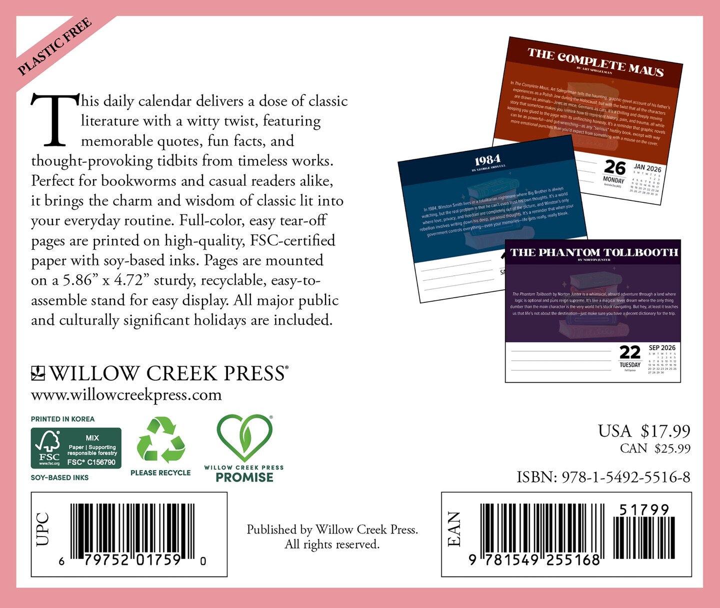 Cover to Cover 2026 Box Calendar