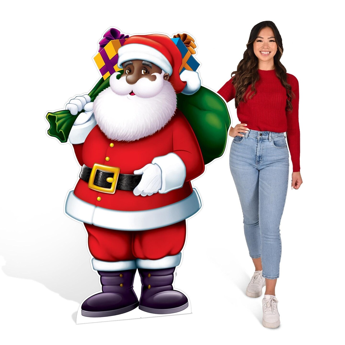 4 Pack Beistle Santa Stand-Up Decoration