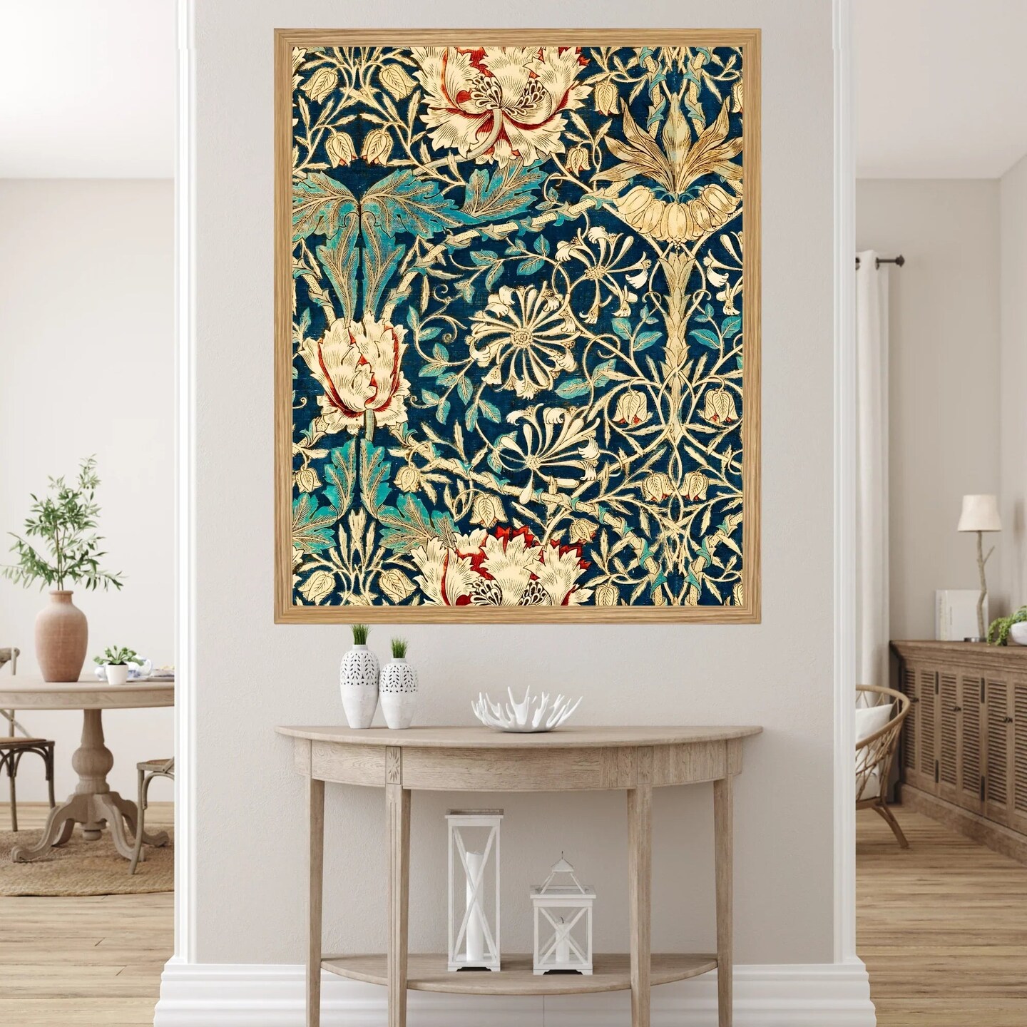 Large Framed Corporate Office Decor Wall Art Canvas 40x60 Inch - William Morris (Copy)