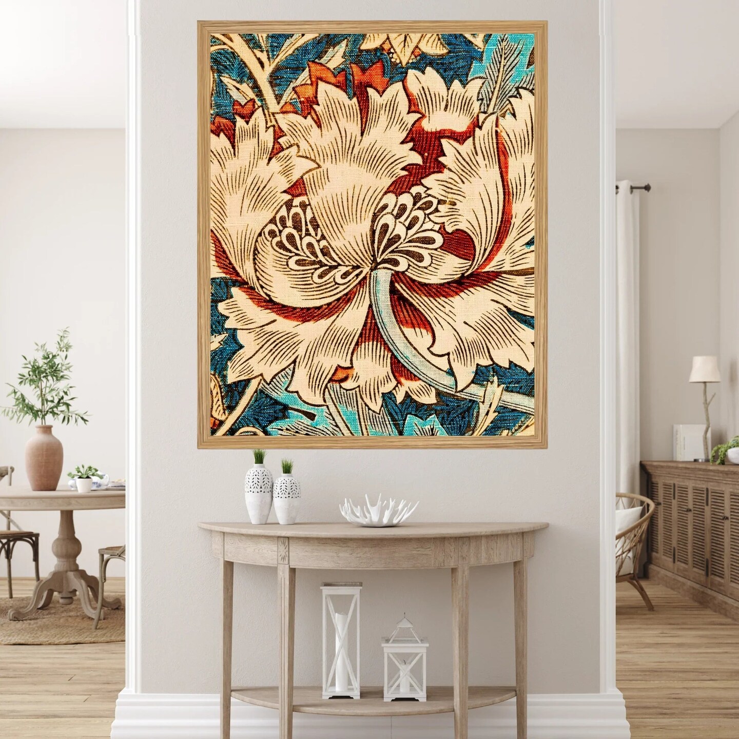 Large Framed Corporate Office Decor Wall Art Canvas 40x60 Inch - William Morris