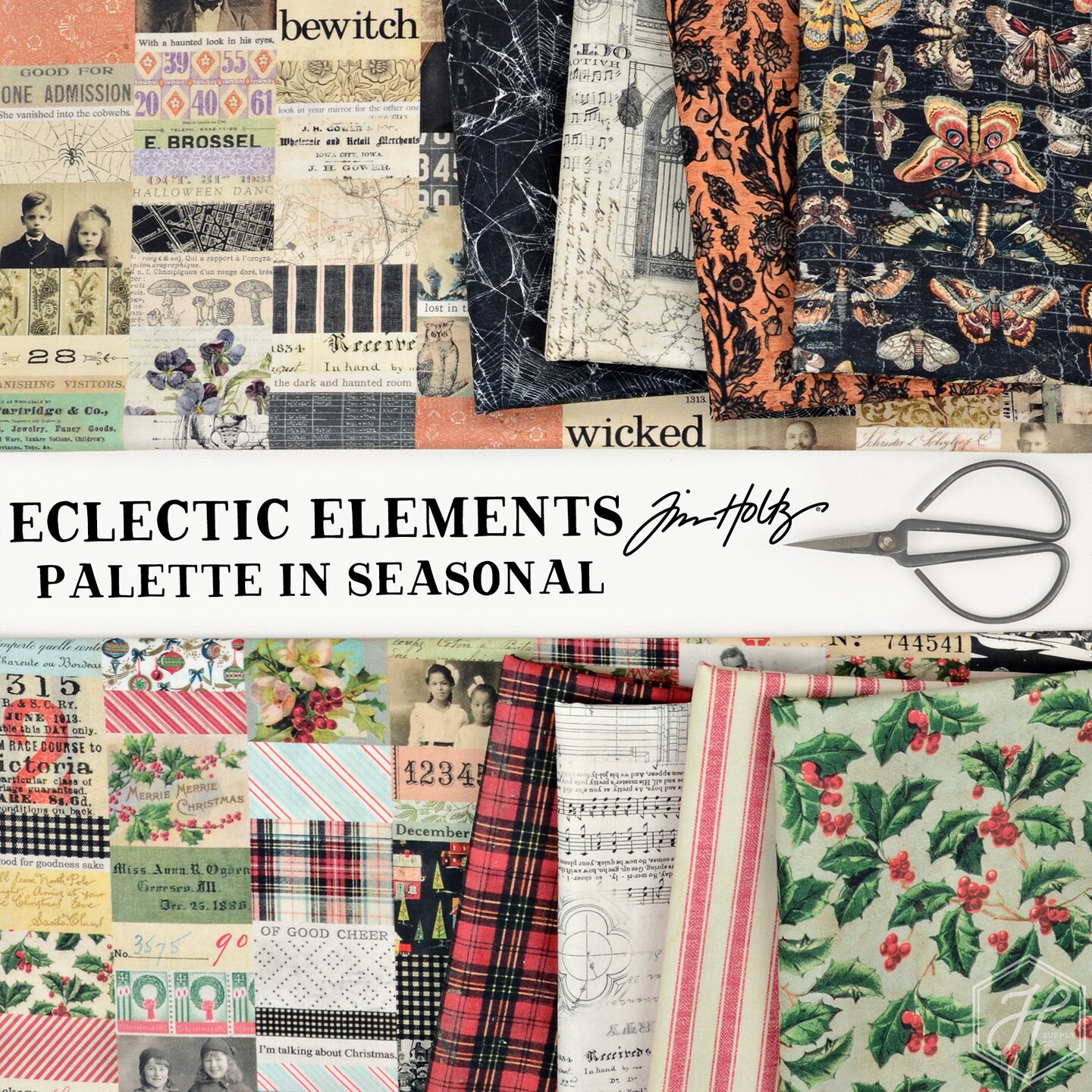 Remnants in Christmas (pwth336.christmas) | Eclectic Elements Palette in Seasonal | Tim Holtz | Free Spirit