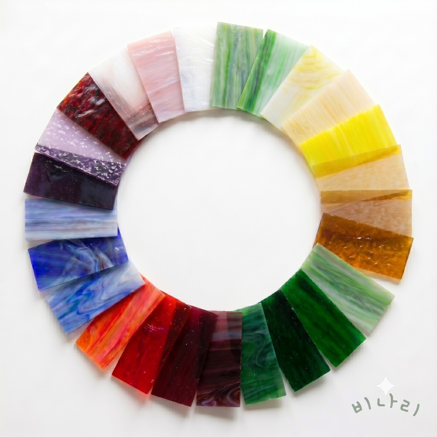 Stained Glass Variety Pack 25 Pieces | 2x4 in Assorted Craft Glass for Mosaics, Suncatchers, and DIY Projects