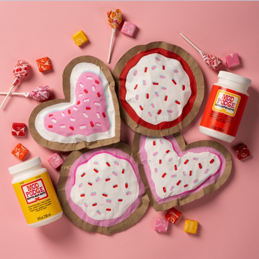Mod Podge Valentine's Day Cookie Envelopes