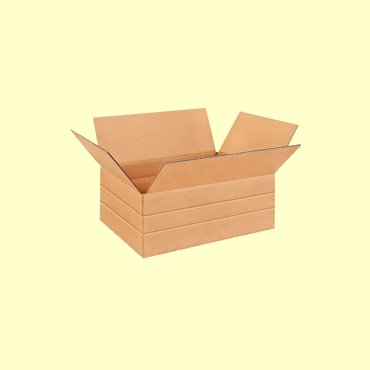 250 Pack Heavy Duty Multi Depth Corrugated Packing Boxes for Storage Shipping and Mailing 16 x 12 x 6 inch