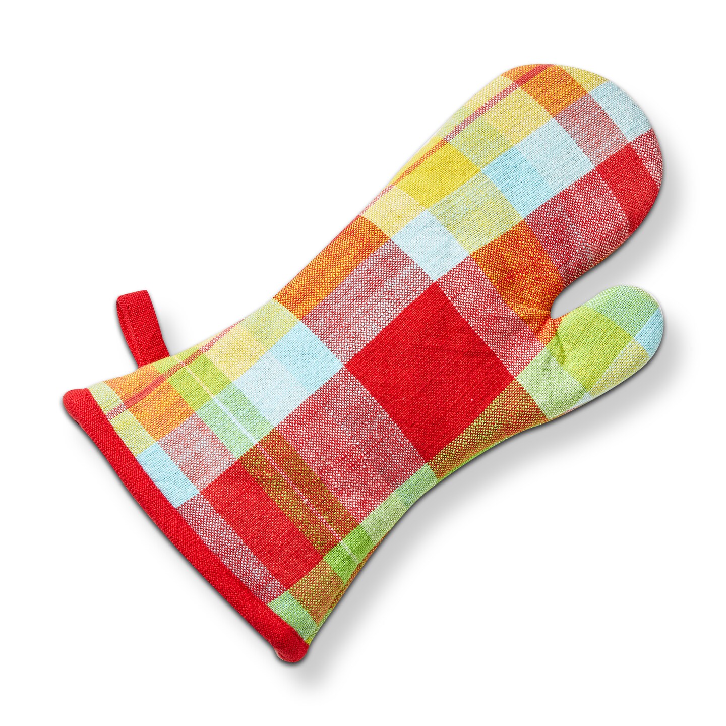 Fresh Pick Plaid Oven Mitt - Kitchen Textiles, Everyday Use, Machine Washable, 12.5" x 7" - Perfect for Cooking & Baking