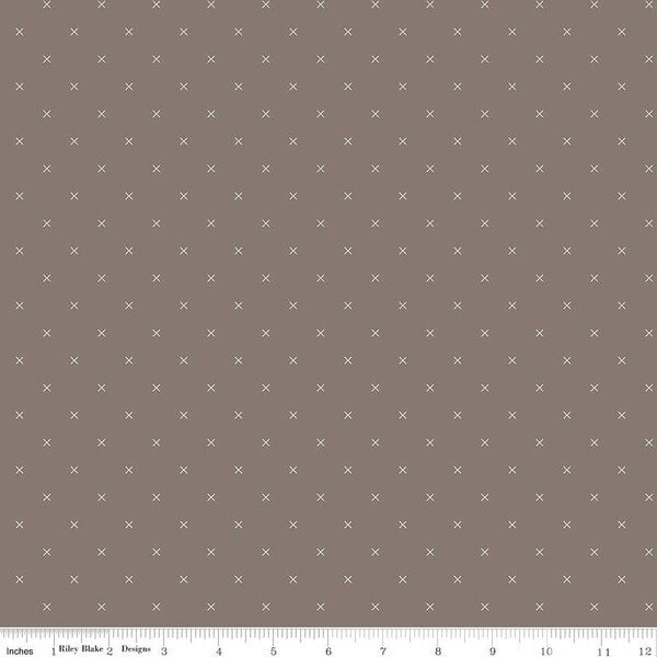 Bee Cross Stitch in Pebble (c745-pebble) | Bee Cross Stitch | Lori Holt | Riley Blake