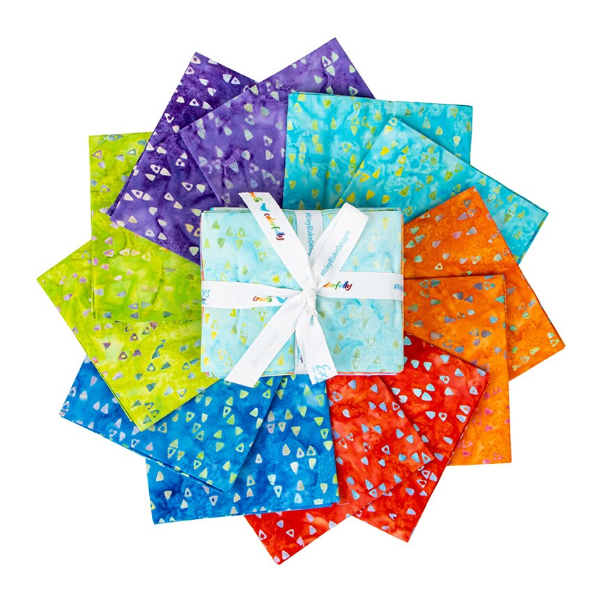 Expressions Batiks Fat Quarter Bundle in Express Yourself! Ombre B by Riley Blake Designs for Riley Blake (FQ-23028B-12)