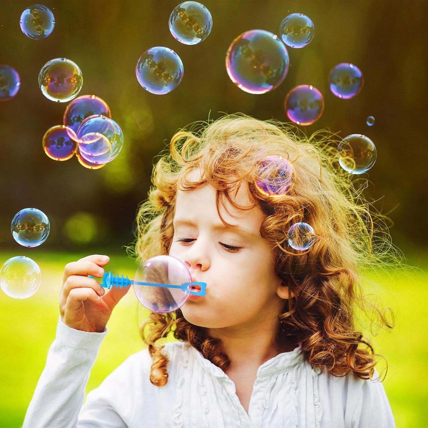 48 Pcs 4th of July Mini Star Bubble Wand