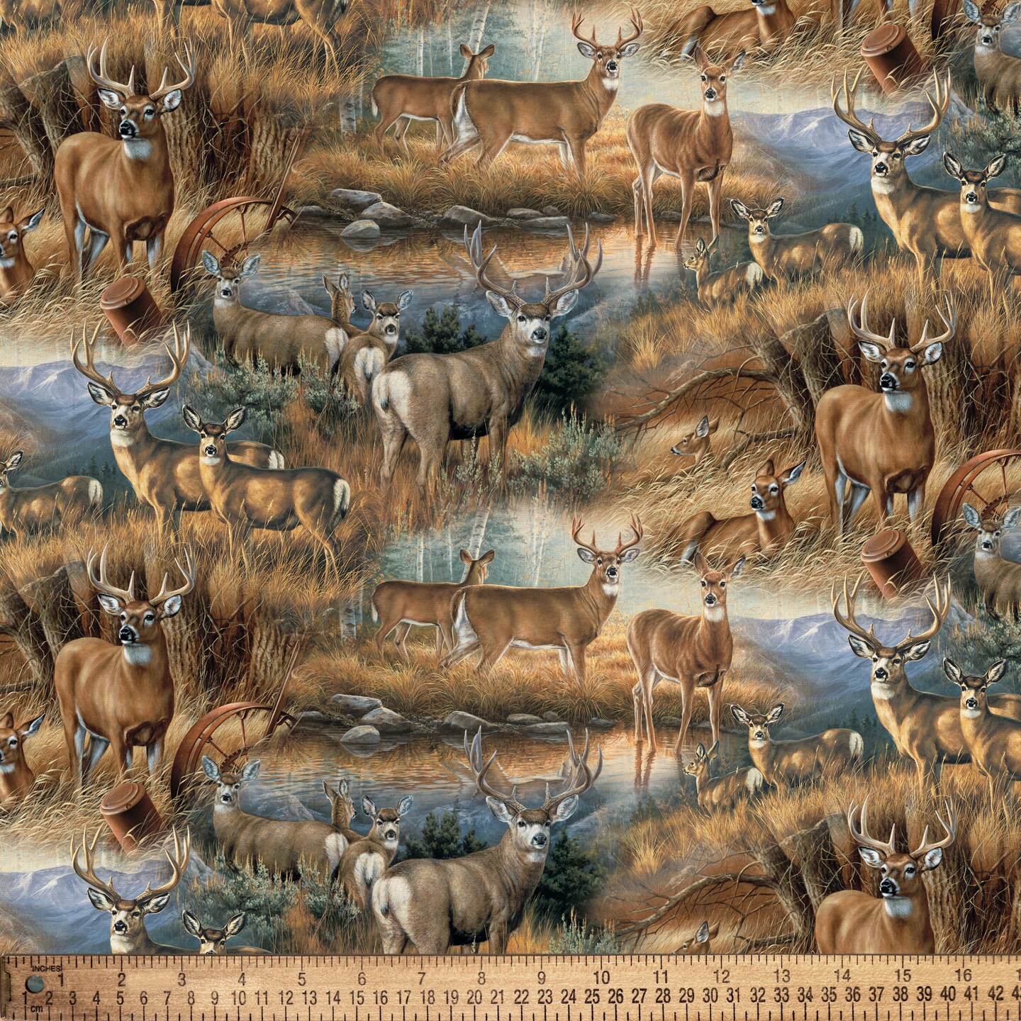 DAVID TEXTILES DEER GLANCE COTTON 8 YD BOLT