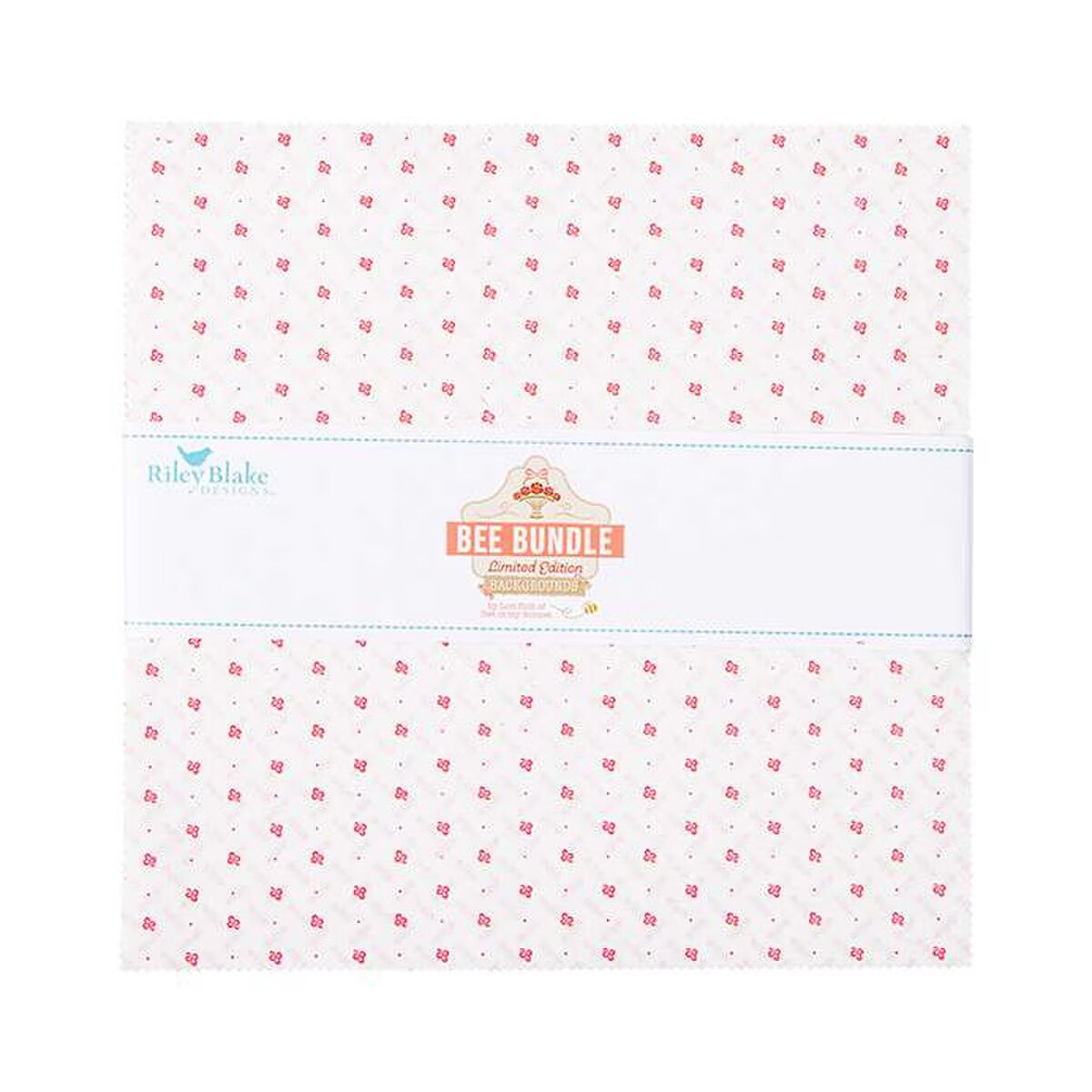 Bee Bundle 10" Square Pack (Layer Cake / 10" Stacker) in Limited Edition Backgrounds by Lori Holt for Riley Blake (10-15571-42)