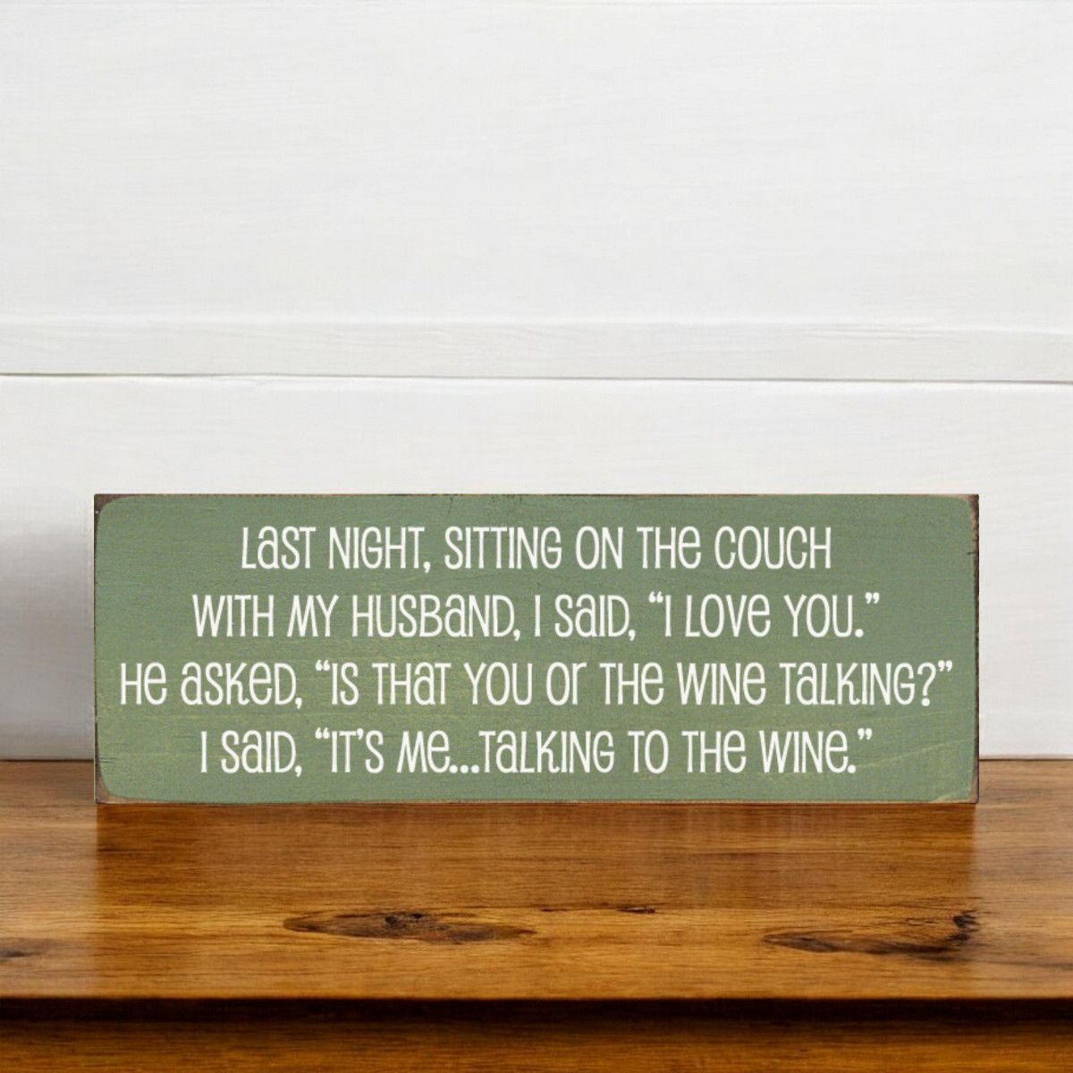 Rustic Knotty Pine Wall Sign Weathered Wood Décor with Unique Color Variations