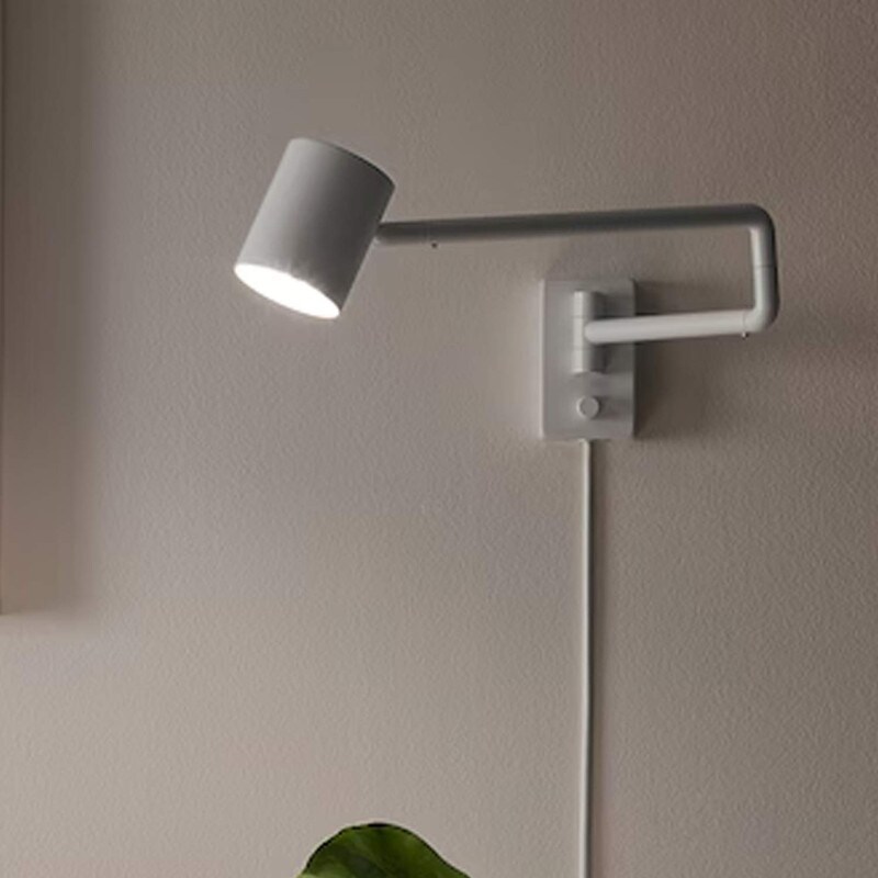 Wall Lamp with Swing Arm Adjustable Dimmable Light