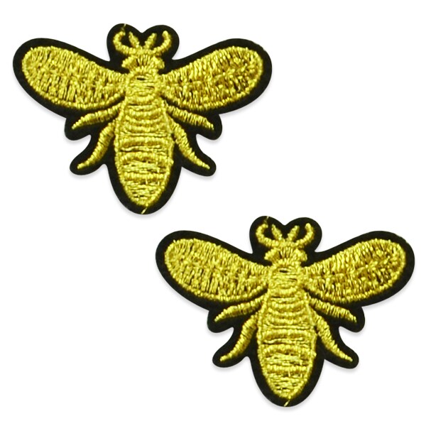 Bre Bee Iron On Embroidered Applique/Patch Patches Pk/2