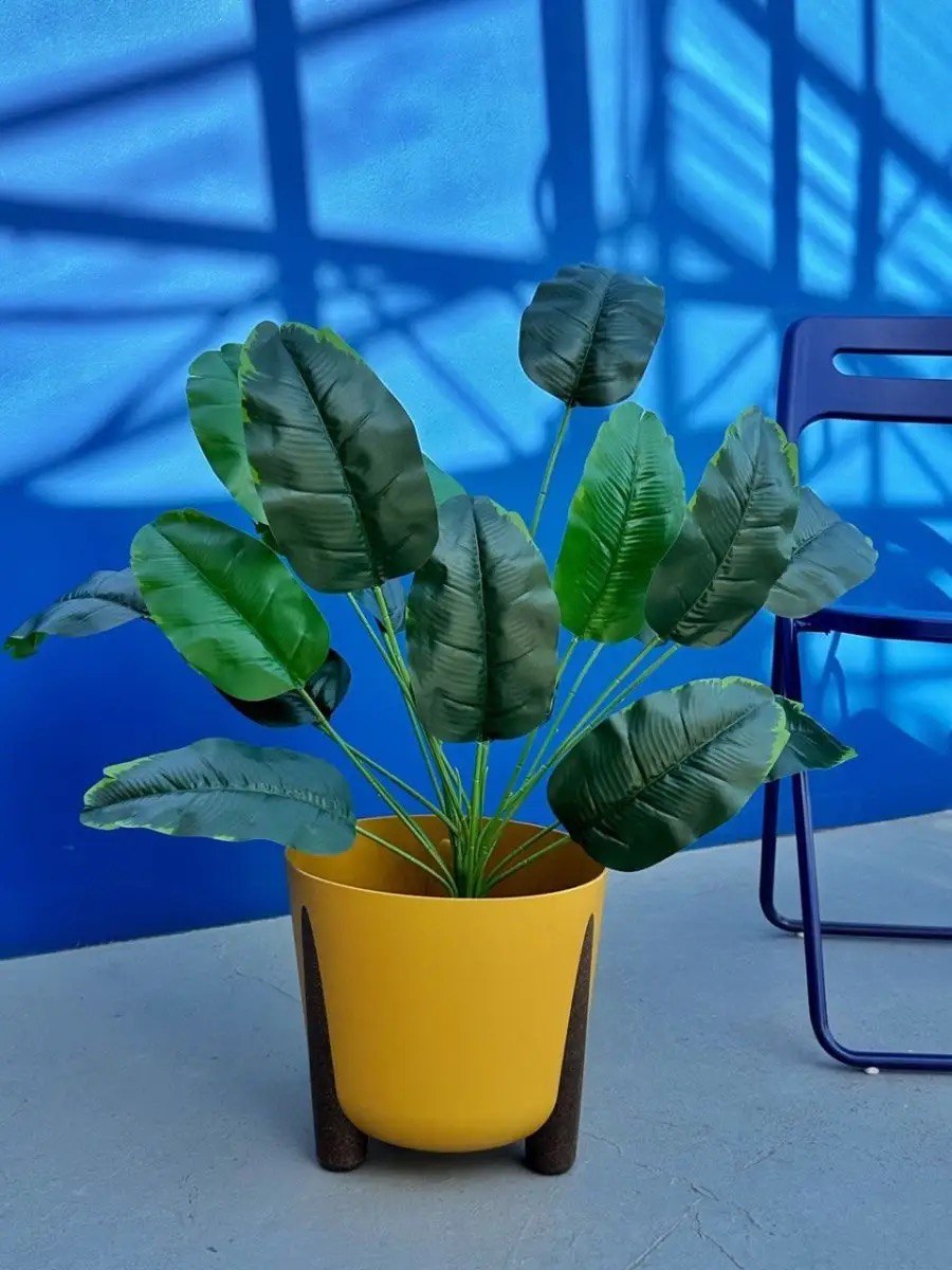 Bird of Paradise Silk Artificial Plant Faux Banana Leaf Tree Fake Tropical Palm Tree for Home Decor Indoor Floor Plant