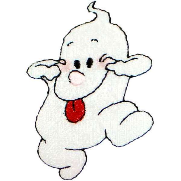 Halloween Silly Ghost Iron-on Applique/Patch