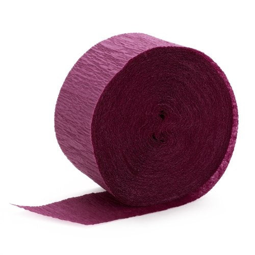 81&#x27; Crepe Streamer - Maroon
