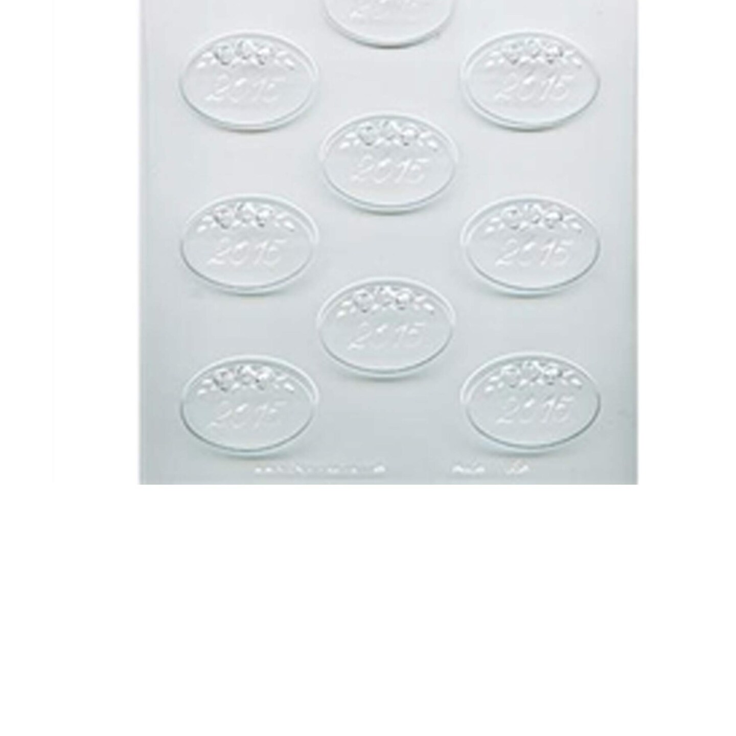 Oval Roses 2015 Mint Chocolate Mold for Special Events