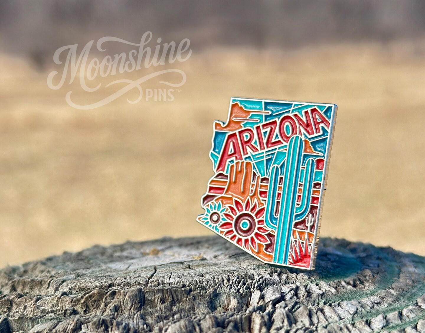 Arizona Enamel Lapel Pin, Collectible US State Collection AZ Pin