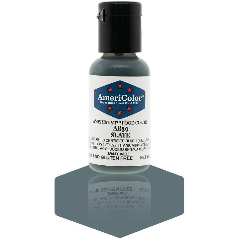 AmeriColor, Slate, .65 Ounce, AmeriMist Airbrush Food Coloring