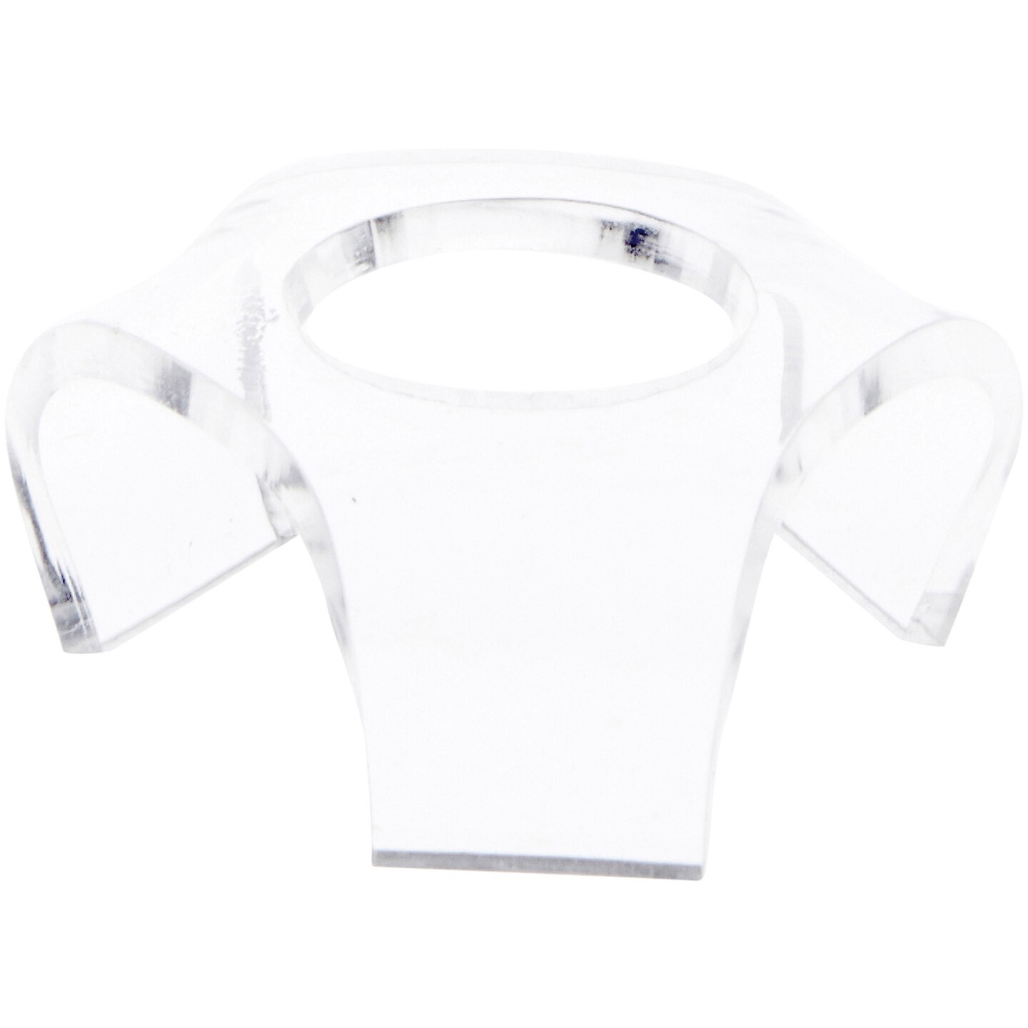 Plymor Clear Acrylic Display Riser for Spheres, 0.75" H x 2" W x 2" D