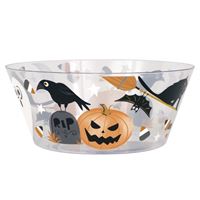 Bats &#x26; Boos Halloween 10&#x22; Plastic Serving Bowl