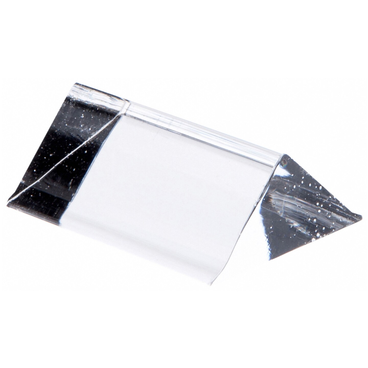 Plymor Clear Acrylic Triangular Label Display Block, 2" W x .75" D x .75" H