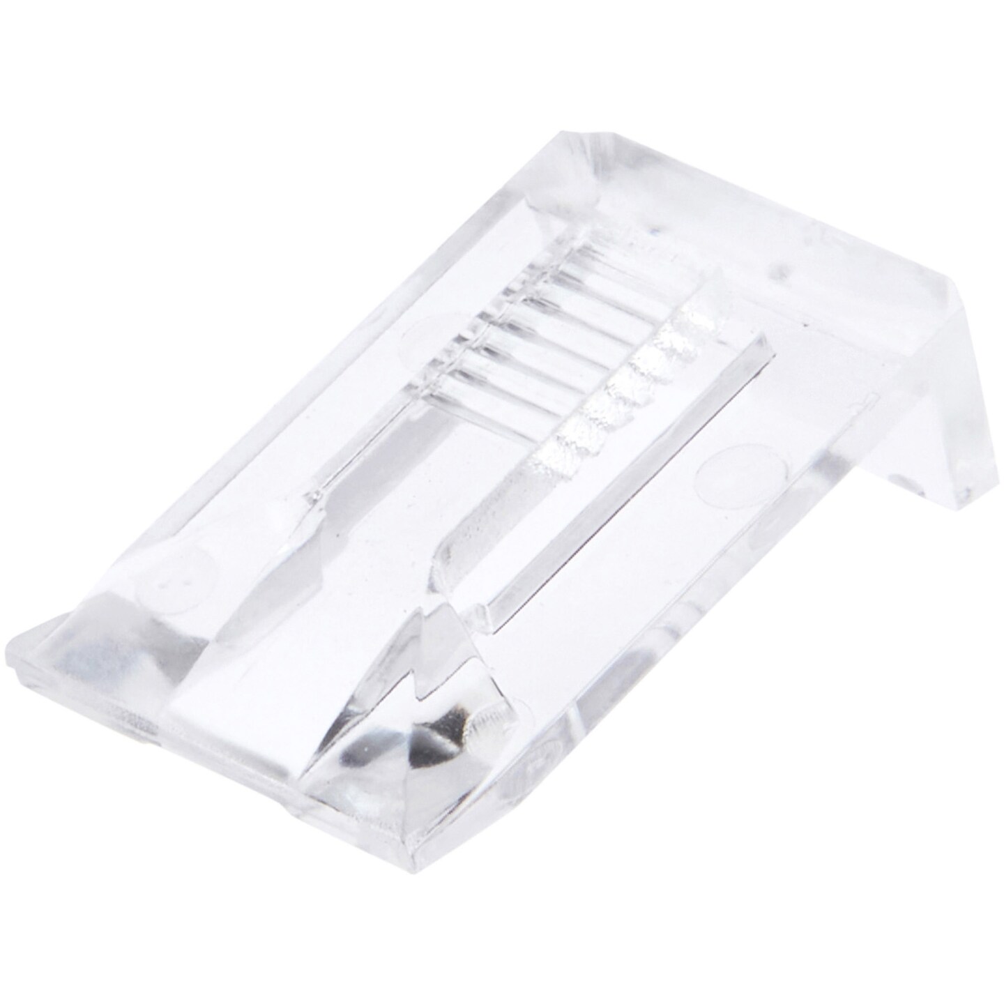 Plymor Clear Acrylic Ring Display Clip, 0.625" W x 1" D x 0.375" H