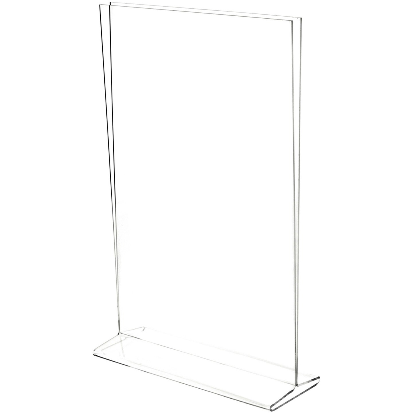 Plymor Clear Acrylic Sign Display / Literature Holder (Top-Load), 11" W x 17" H