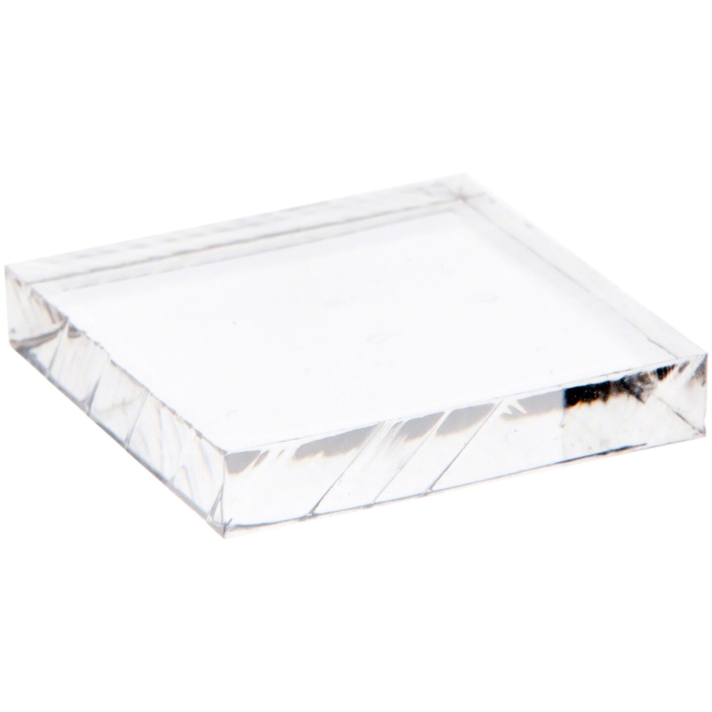 Square Display Base Plymor Clear Acrylic Square Standard-Edge Display Base, 1.25
